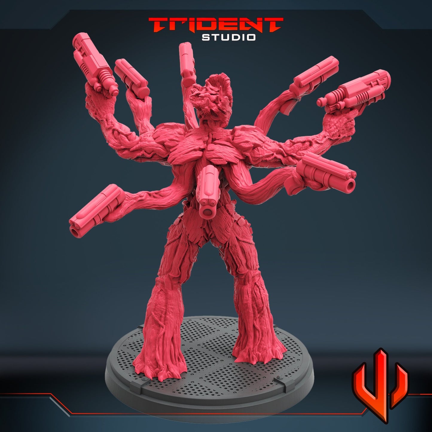Tree Gunslinger - 40mm  Miniature | Crisis Protocol Proxy | Trident