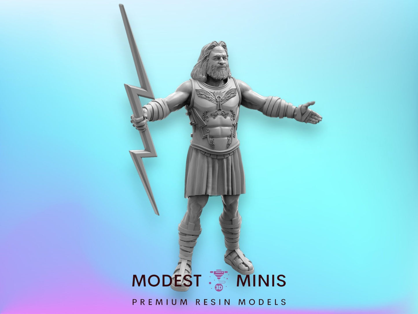 Zeus - 40mm  Miniature | Crisis Protocol Proxy | Trident