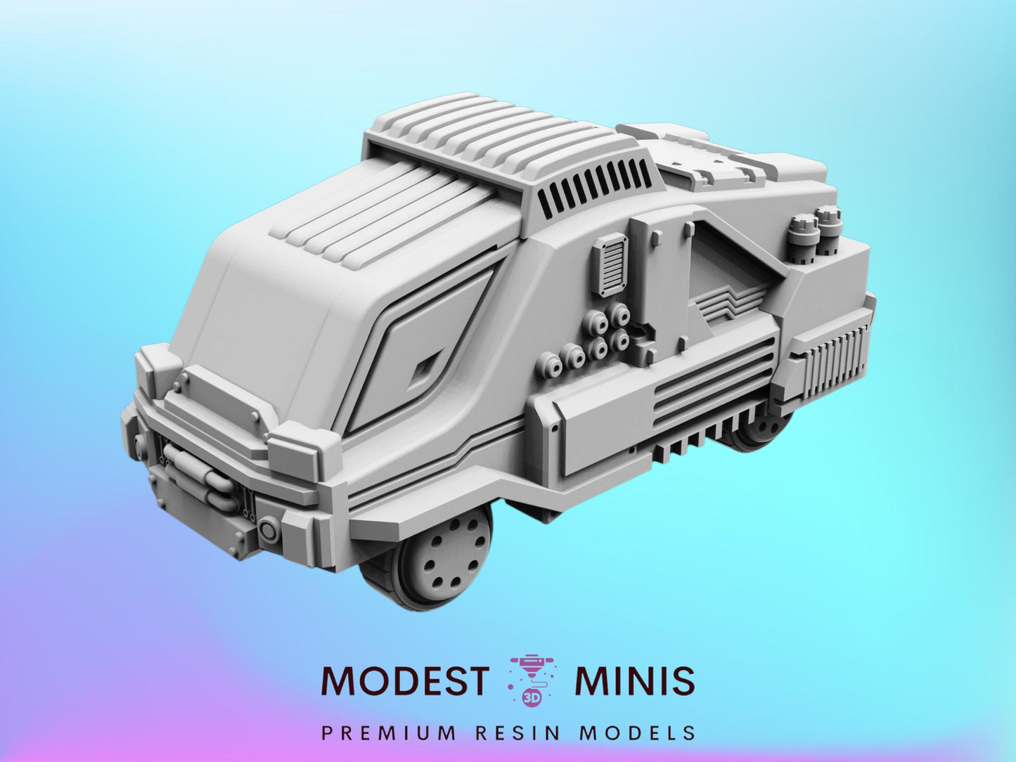 Bladerun Utility Truck - 28mm 32mm 40mm Scale Cyberpunk Miniature  |  Blade Runner | | Papsikels