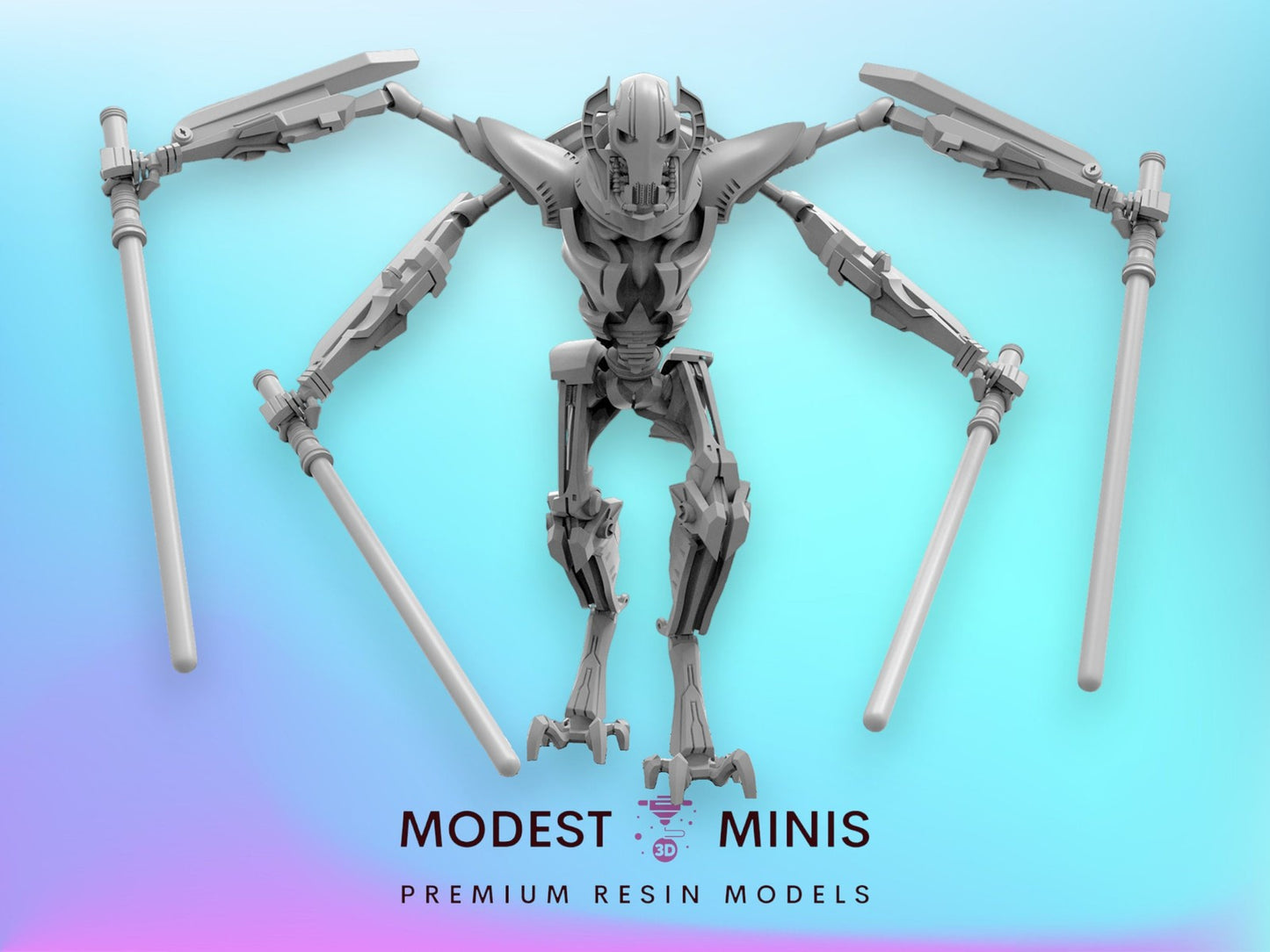 Mystical Slayer Cyborg - 28mm - 40mm Scale | RPG | Scifi  | Trident