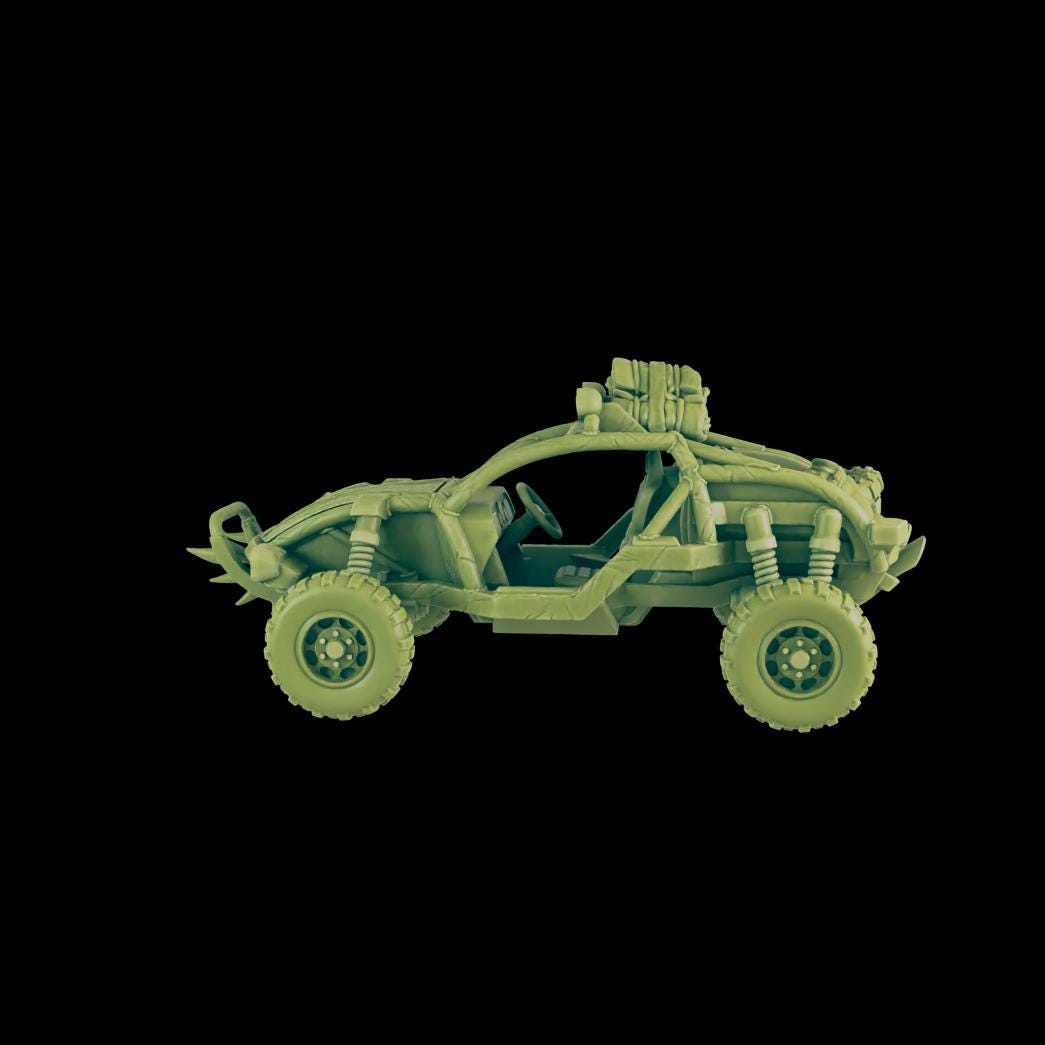 EC3D Badlands Buggy 1 | 28mm - 54mm Scale | Survivor Terrain | Fantasy Scatter | Sci Fi Terrain | EC3D Badlands