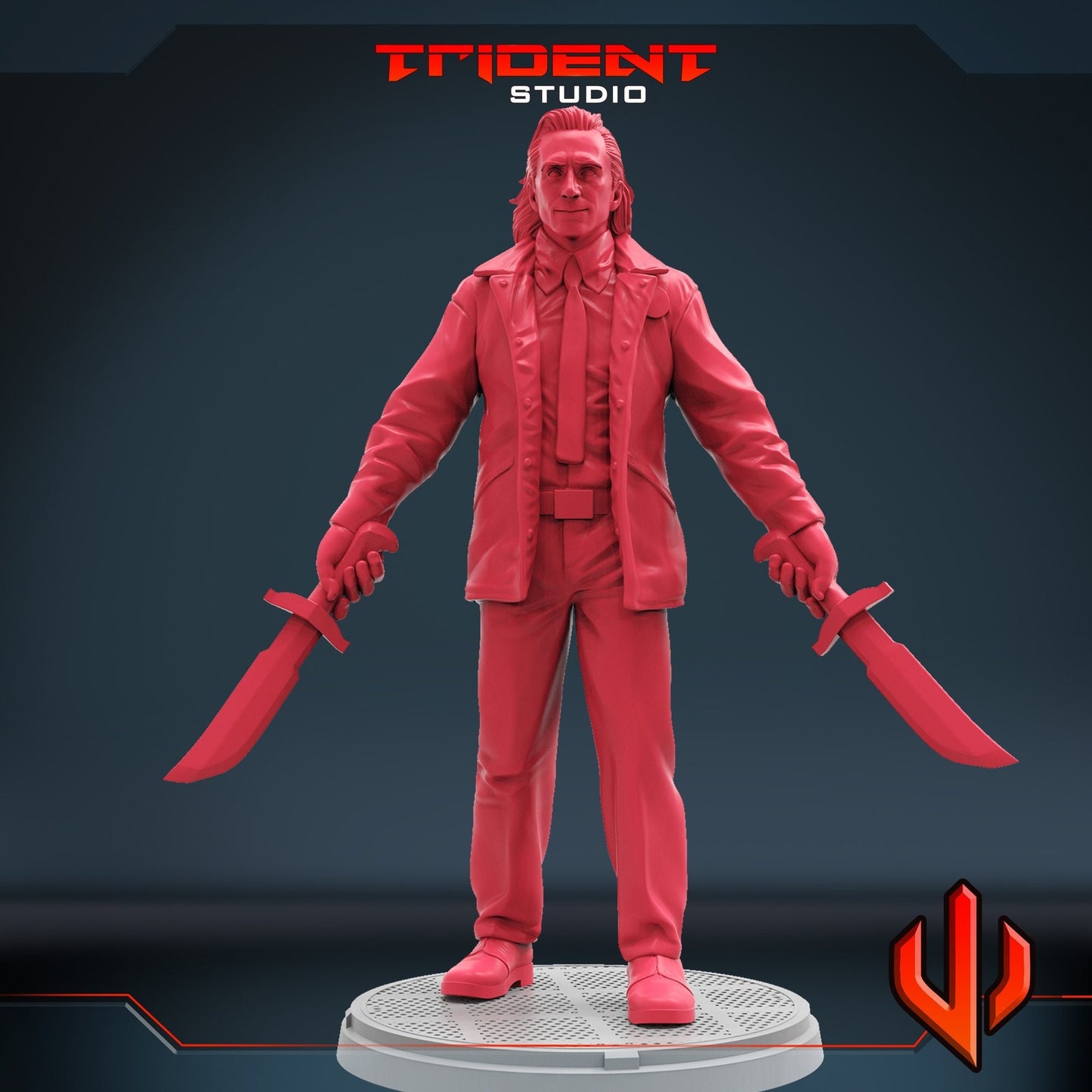 Suited Trickster - Loki 40mm  Miniature | Crisis Protocol Proxy | Trident