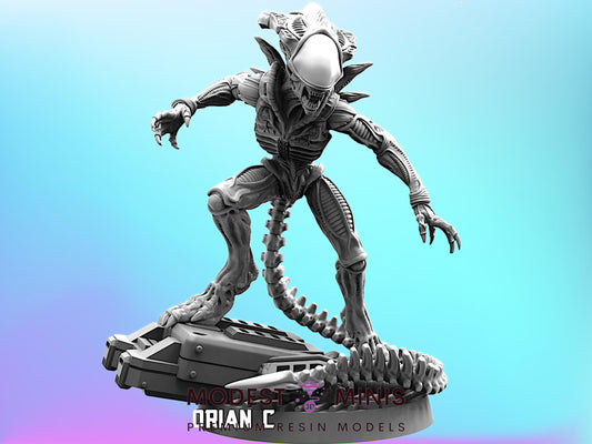 Xeno Praetorian C - 32mm Scale Alien Miniature | RPG | Sci fi | AvP | Role Playing | DnD | Papsikel