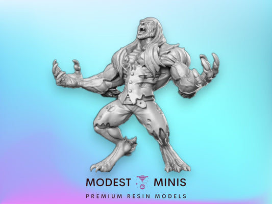 Bruce Transforming Werewolf - 32mm Scale DnD Miniature | Dungeons and Dragons | JRPG Mini - RN Estudio