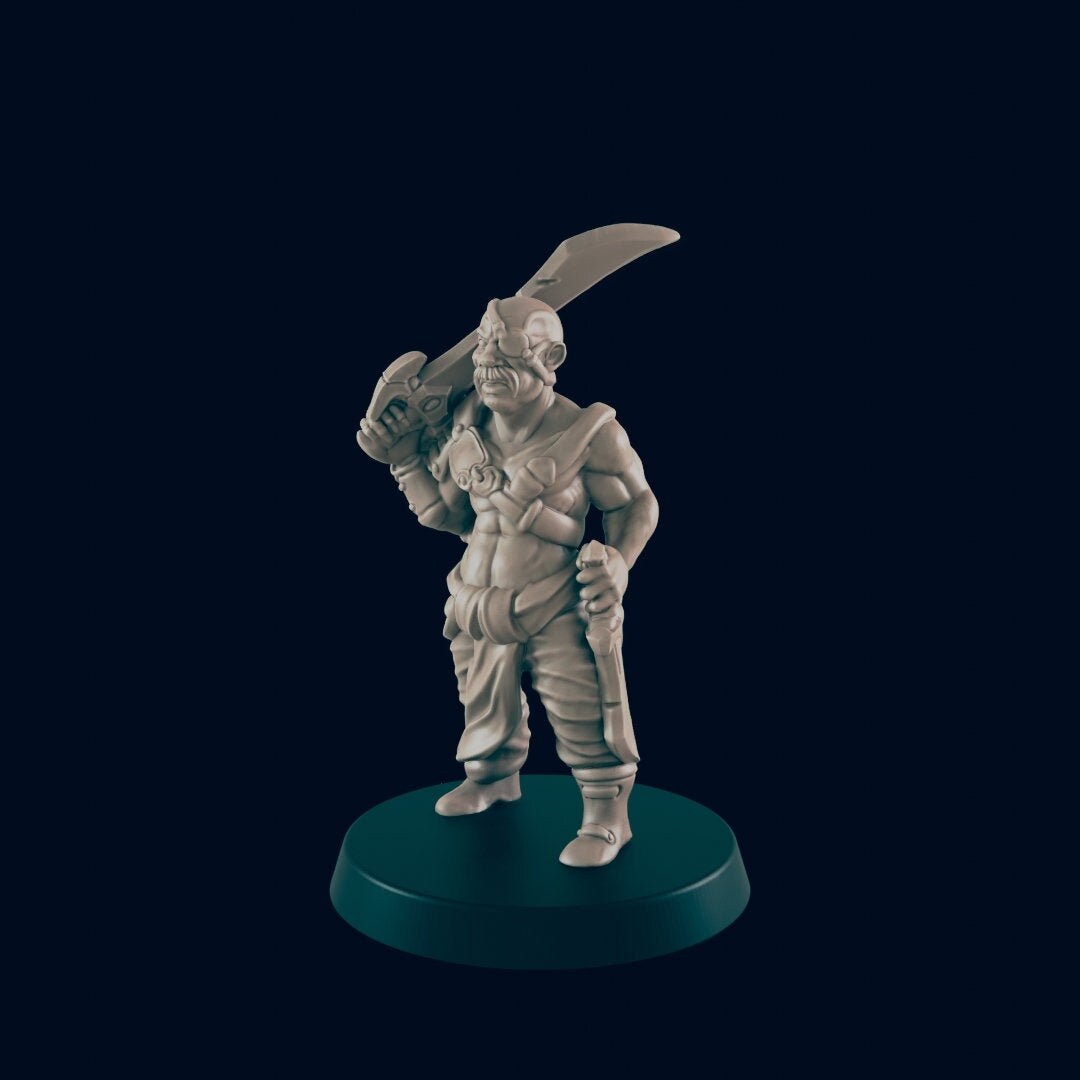 5pc Bandits Set - 25mm - 75mm Scale | DnD | EC3D Fantasy Mini | Beasts and Baddies