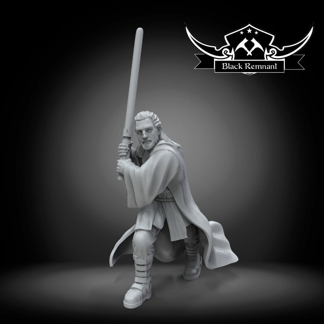 Mystical Grey Warrior - 28mm - 40mm Scale | Star Wars Legion Mini