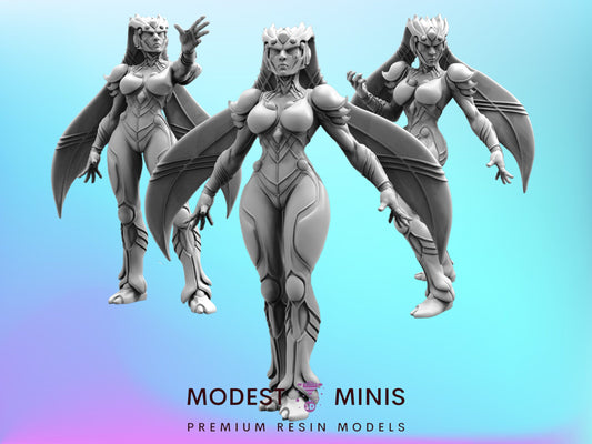 Papsilord Feminine Leader - Resin Cyberpunk Miniature  | Papsikels