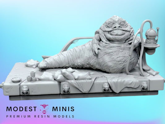 Criminal Slug and Throne - 28mm - 40mm Scale | Star Wars Legion Mini