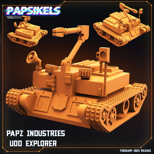 UOD Explorer Bot - Resin 3D Print Alien Miniature | RPG | Sci fi | Cyberpunk | Role Playing | DnD | Papsikel Star Entrance