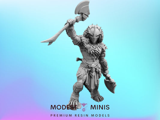 Glory for the Clan White Crow - 32mm Scale Alien Miniature | RPG | Sci fi | Cyberpunk | Role Playing | DnD | Papsikel Skull Hunters