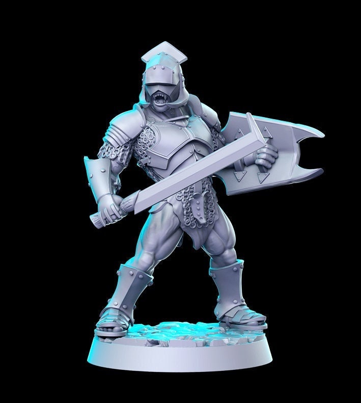 Uruk in Armor - 32mm Scale DnD Miniature | Dungeons and Dragons | JRPG Mini - RN Estudio