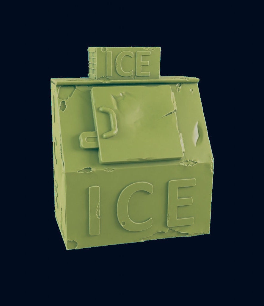 Ice Machine Scatter Terrain | 28mm - 54mm Scale | Survivor Terrain | Fantasy Scatter | Sci Fi Terrain | Superhero