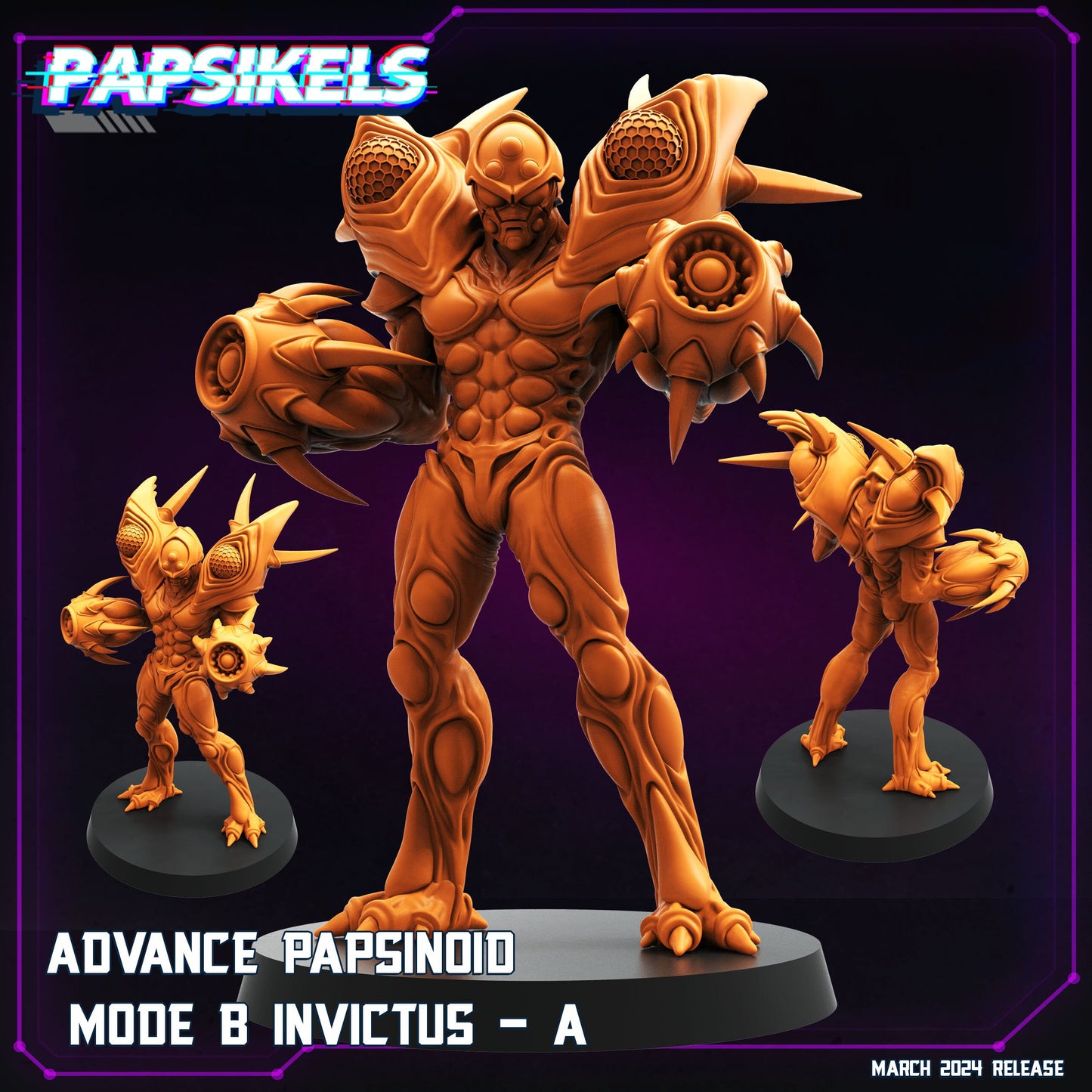 Advance Papsinoid Mode B Set - Resin Cyberpunk Miniature  | Papsikels