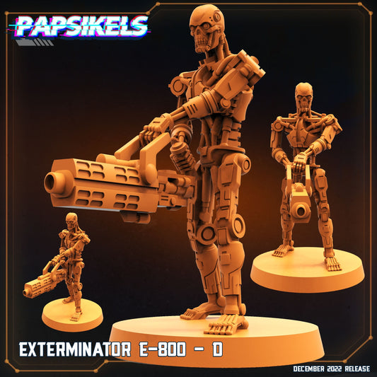 Exterminator E-800 D Cyborg - Resin 3D Print Alien Miniature | RPG | Sci fi | Cyberpunk | Role Playing | DnD | Papsikel