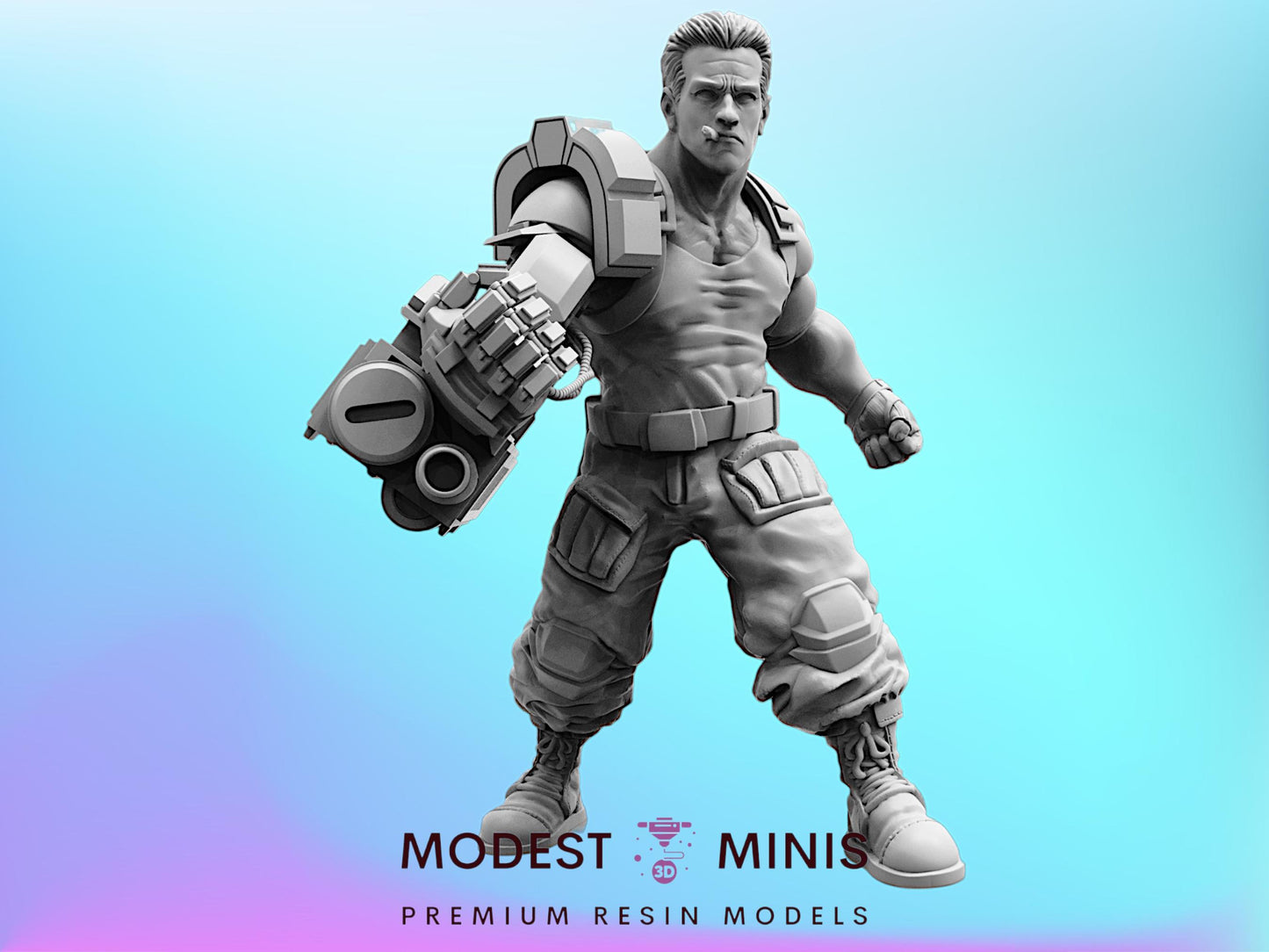 Arnie Schafernager - 32mm Scale Alien Miniature | RPG | Sci fi | Cyberpunk | Role Playing | DnD | Papsikel