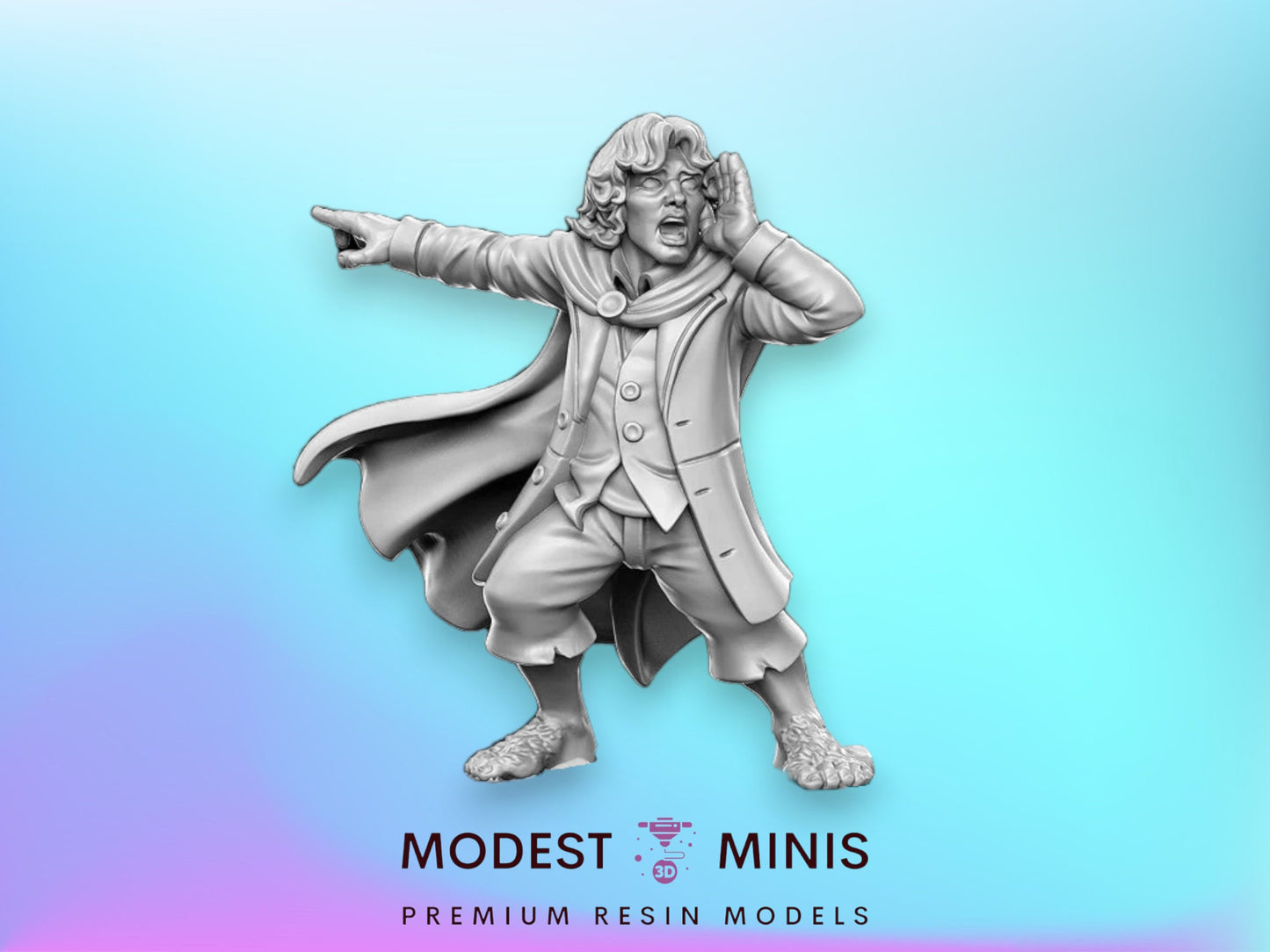 Peregar Halfling Adventurer - 32mm Scale DnD Miniature | Dungeons and Dragons | JRPG Mini - RN Estudio