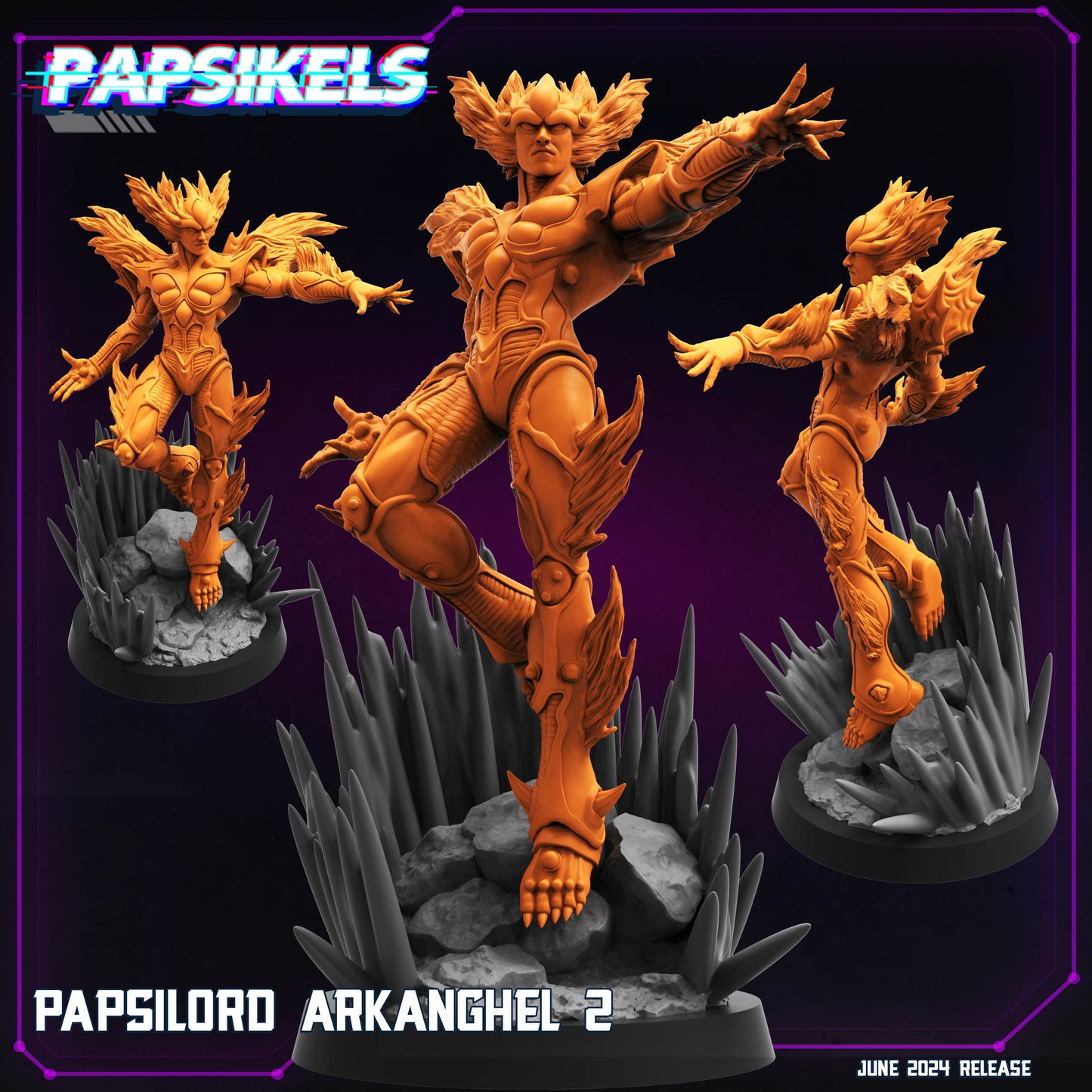 Arkanghel Papsilord - Resin Cyberpunk Miniature  | Papsikels