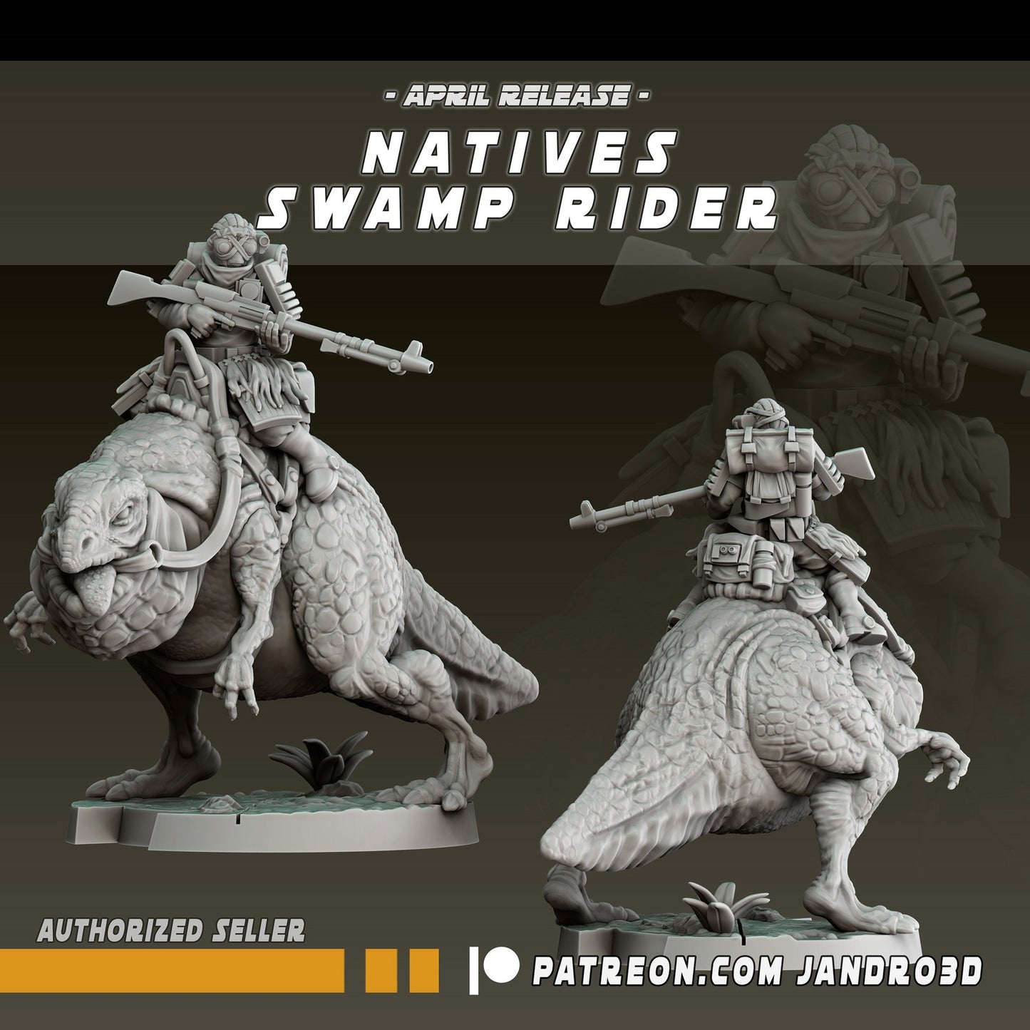 Swamp Riders - 28mm - 40mm Scale | Jandro | Star Wars Legion Mini