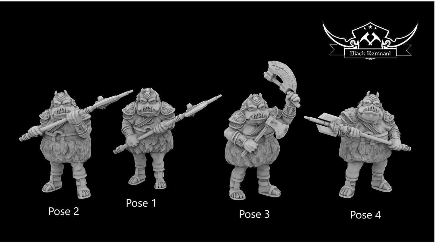 Pig Soldiers - 28mm - 40mm Scale | DnD | Star Wars Legion Mini