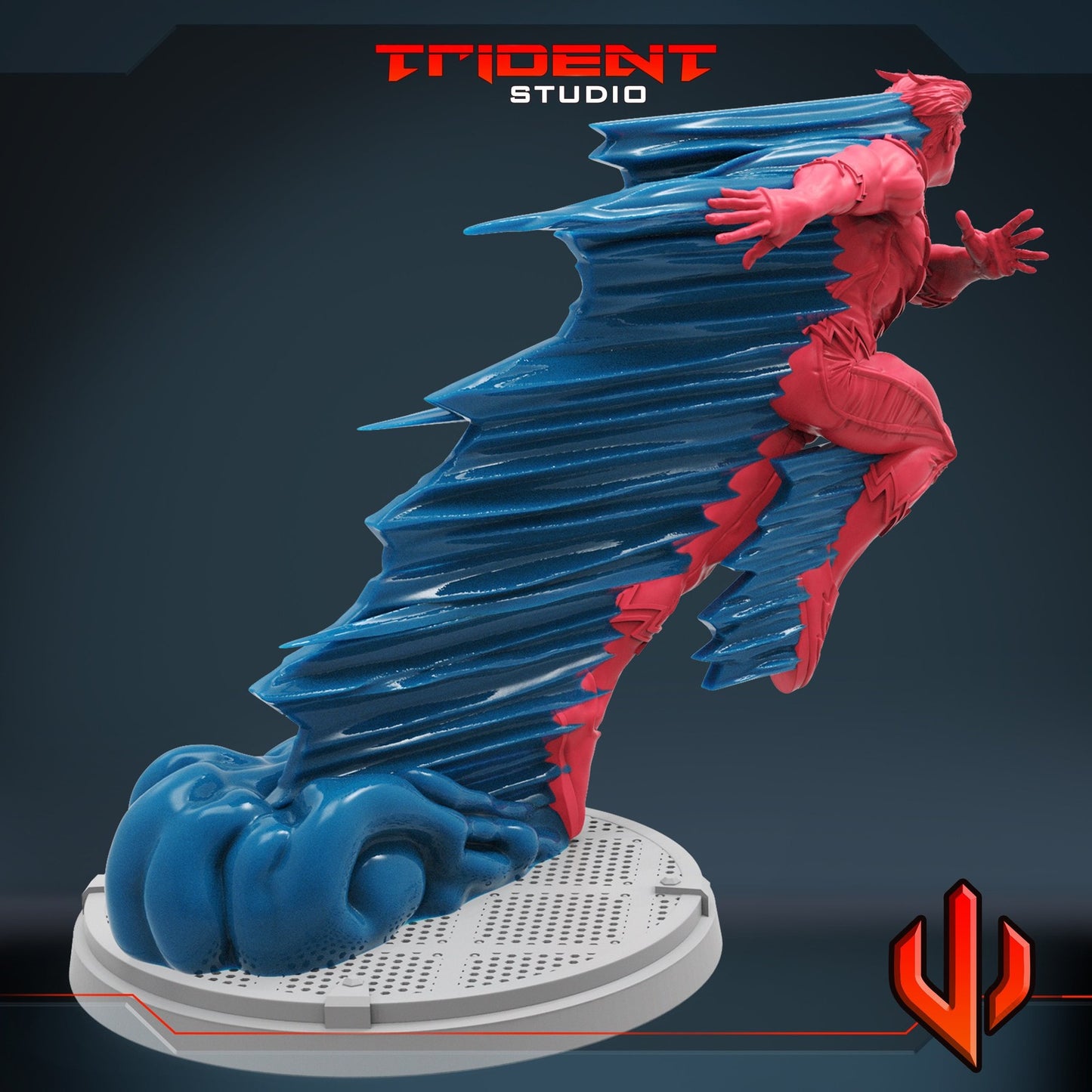 Silver Speedster A - 40mm  Miniature | Crisis Protocol Proxy | Trident
