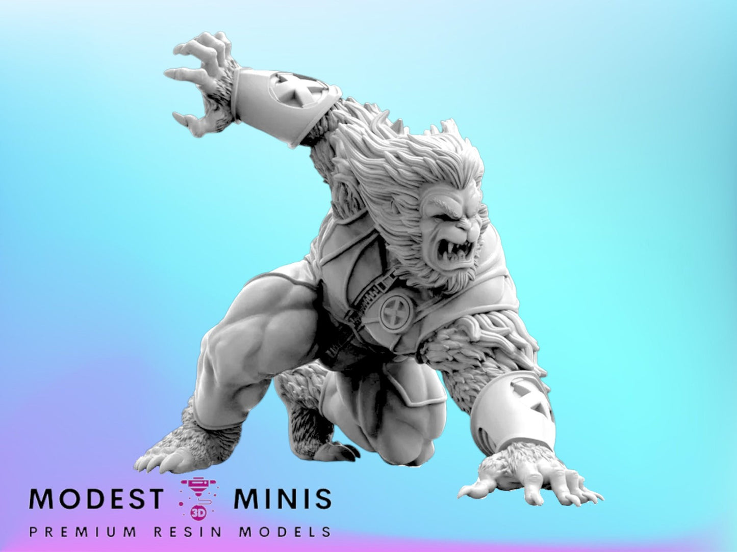 Blue Furball A - 40mm  Miniature | Crisis Protocol Proxy | Trident