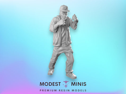 Survivor Rapper Jesse | 28mm - 100mm Scale Resin Mini | Zombicide | Vaultz