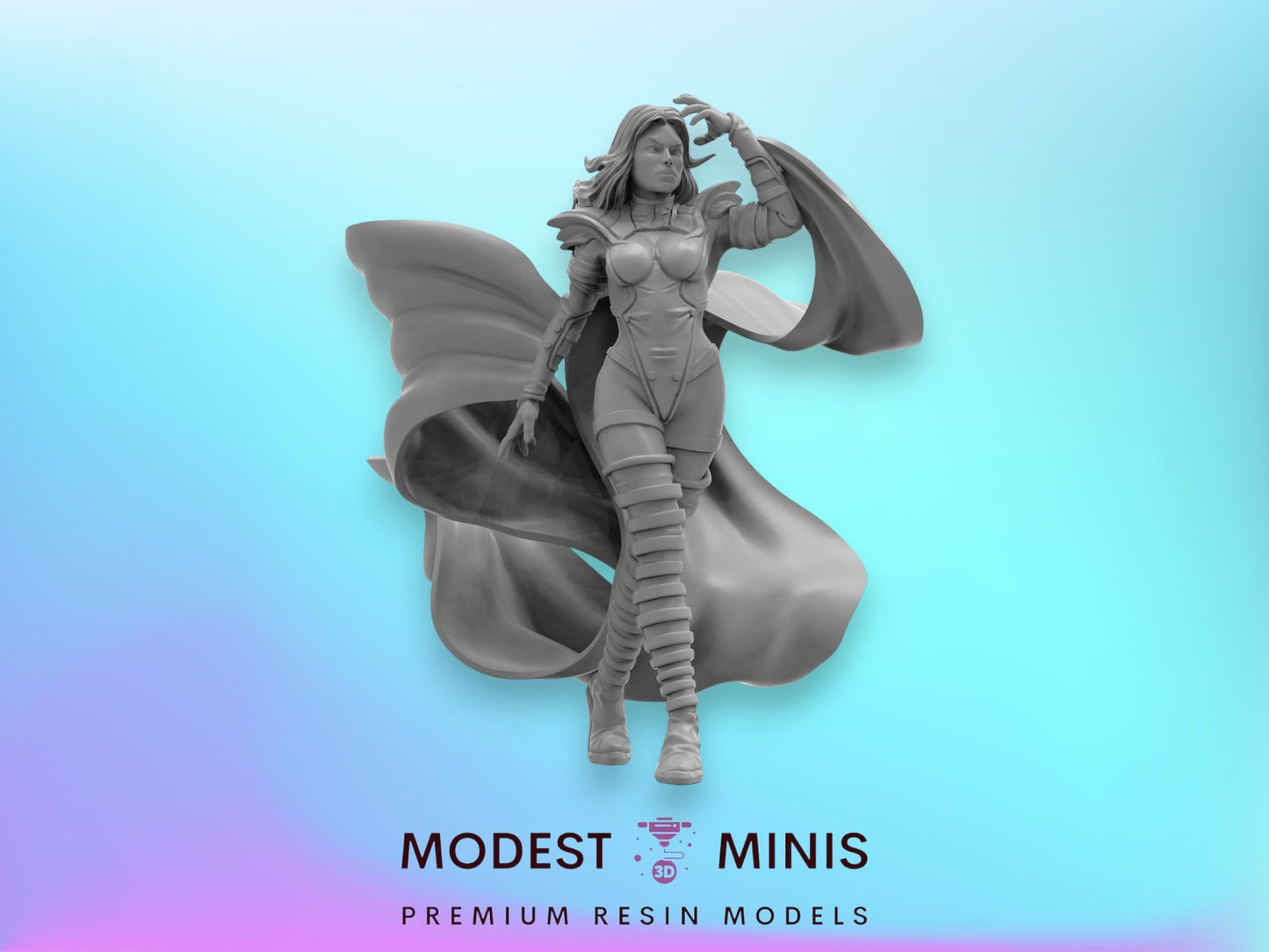 Phoenix Frost White Queen- 40mm  Miniature | Crisis Protocol Proxy | Trident