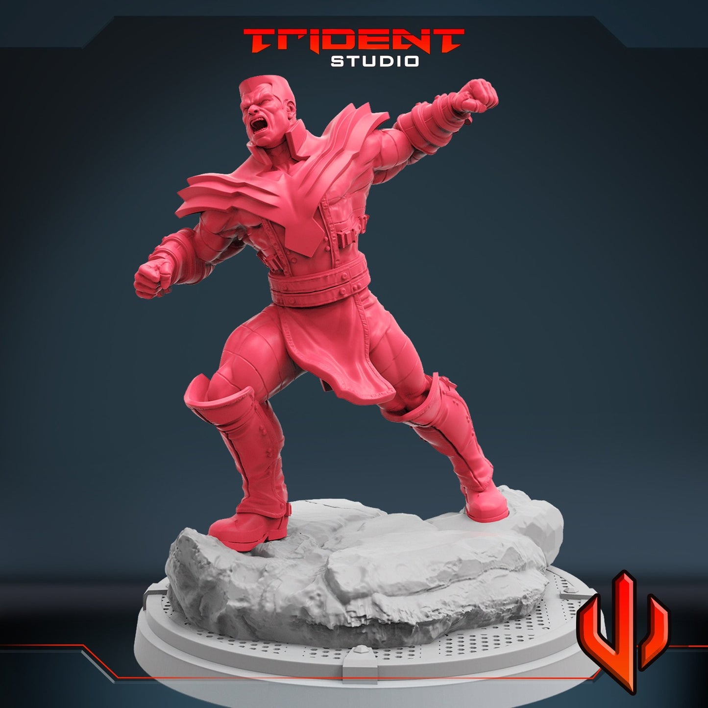 Phoenix Metal Man Colossus - 40mm  Miniature | Crisis Protocol Proxy | Trident