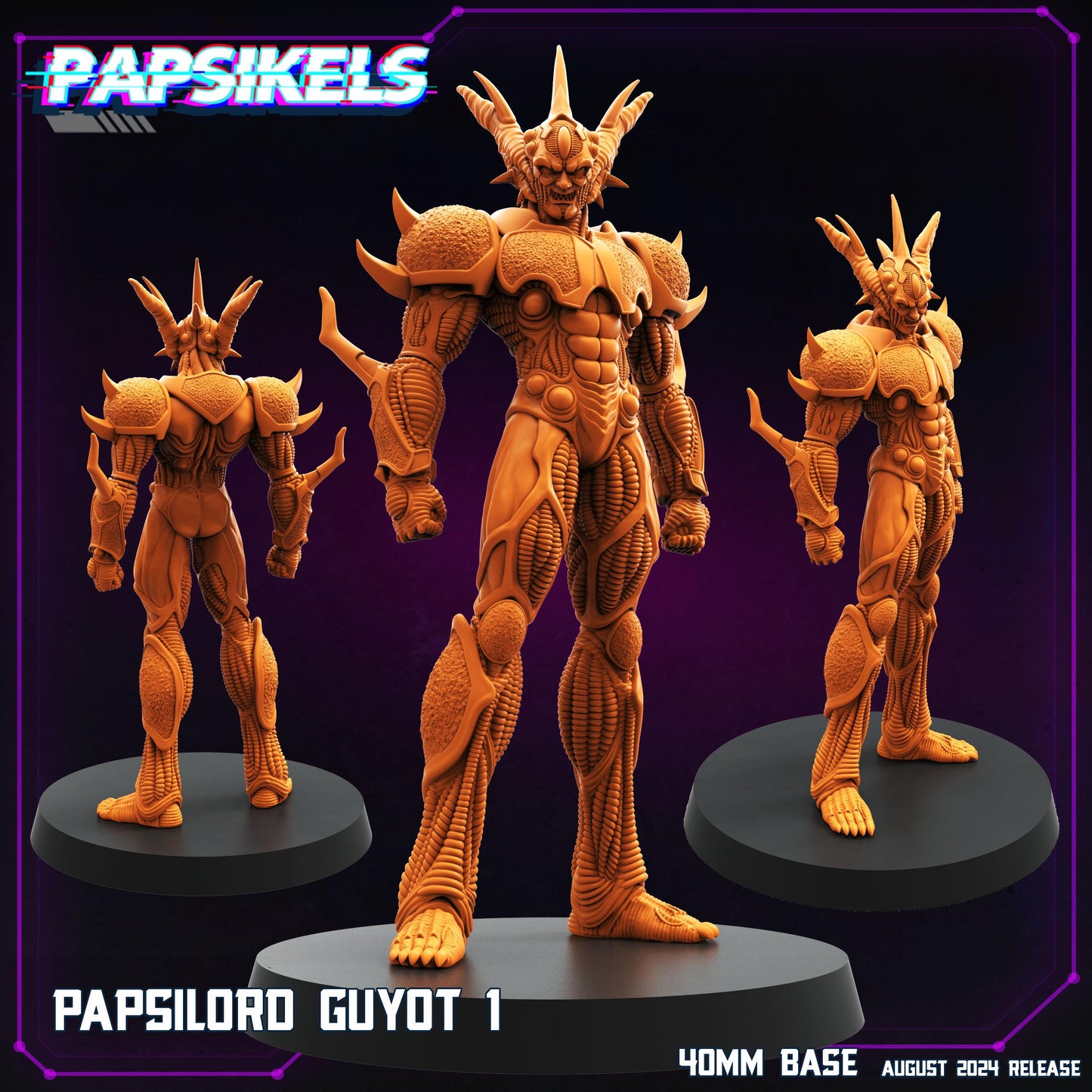 Papsilord Guyot - 32mm Scale Cyberpunk Mini  | Papsikels