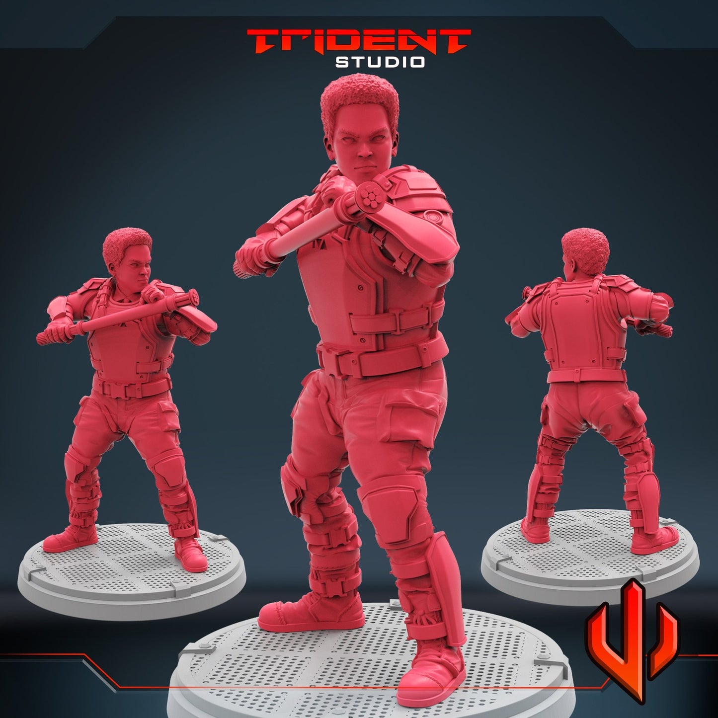 TVA Cops Leader - 32mm - 40mm Mini | Crisis Protocol Proxy | Trident
