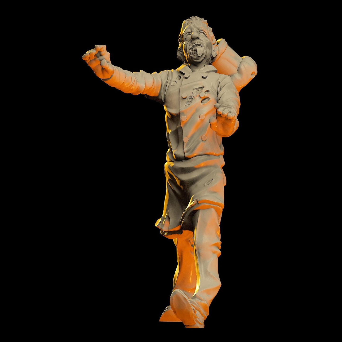 8pc Zombie Kitchen Crew Set | 28mm - 100mm Scale Resin Mini | Zombicide | Vaultz