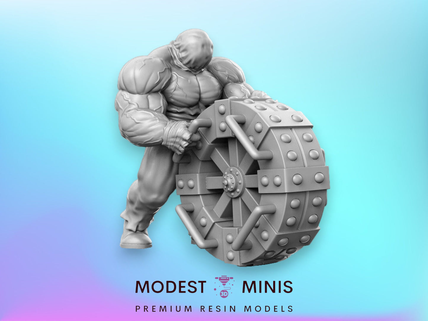 50mm Wheel Wielder Torturer - 32mm Scale DnD Miniature | Dungeons and Dragons | JRPG Mini - RN Estudio