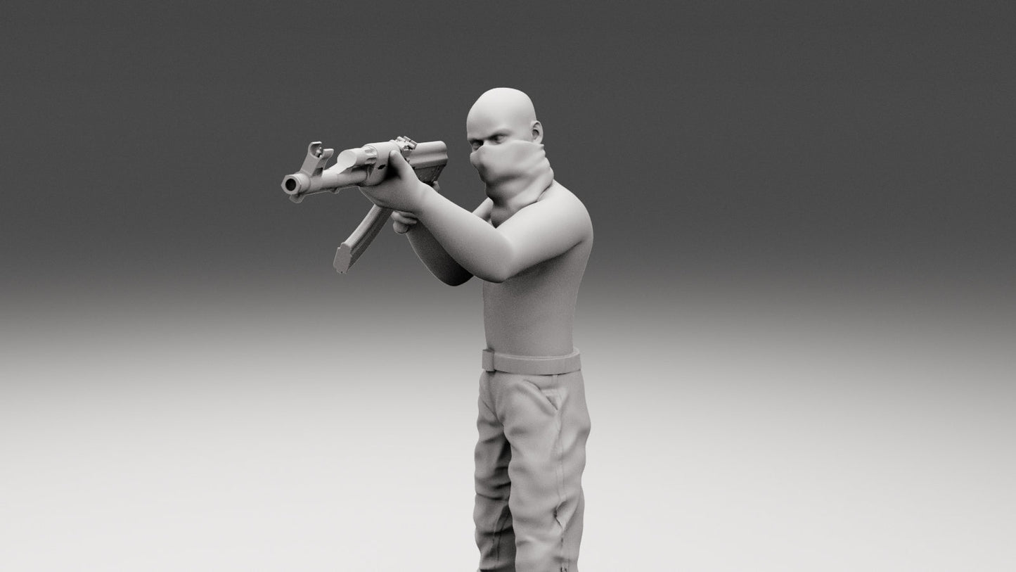7pc Cartel Gang - 28mm Scale Resin Military Miniature | Zona Alfa | Spectre Ops Mini