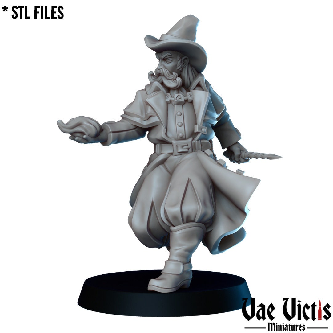 6pc Western Fantasy Set | 28mm - 75mm Scale | DnD Frostgrave Mini | Vae Victis Fantasy