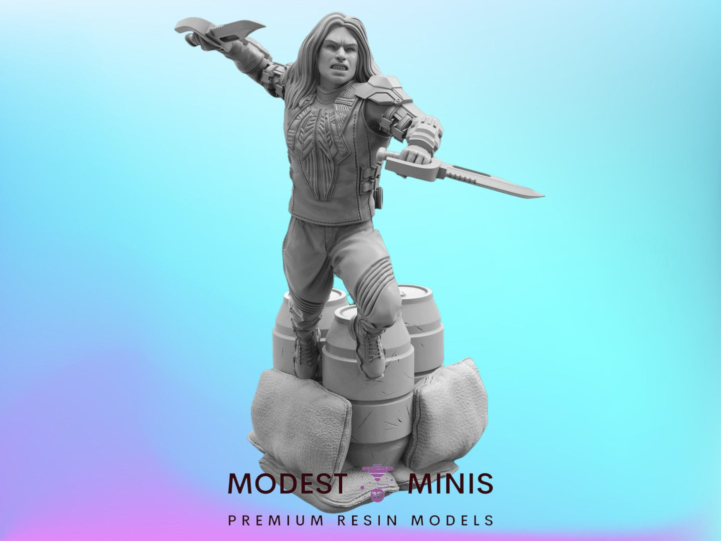 DOFP Native Warrior Warpath - 40mm  Miniature | Crisis Protocol Proxy | Trident