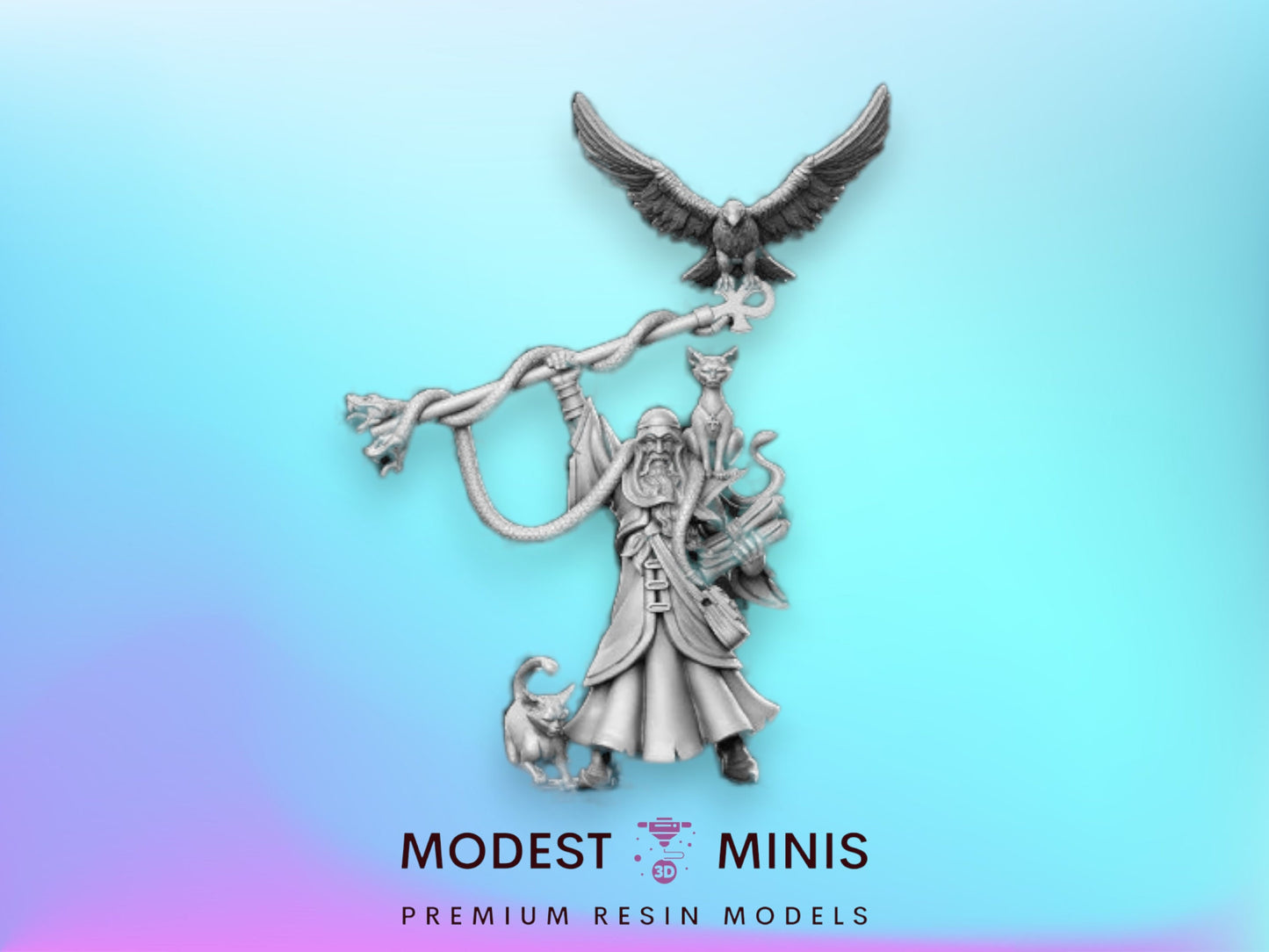 Sethos Druid Speaker - 32mm Scale DnD Miniature | Dungeons and Dragons | JRPG Mini - RN Estudio