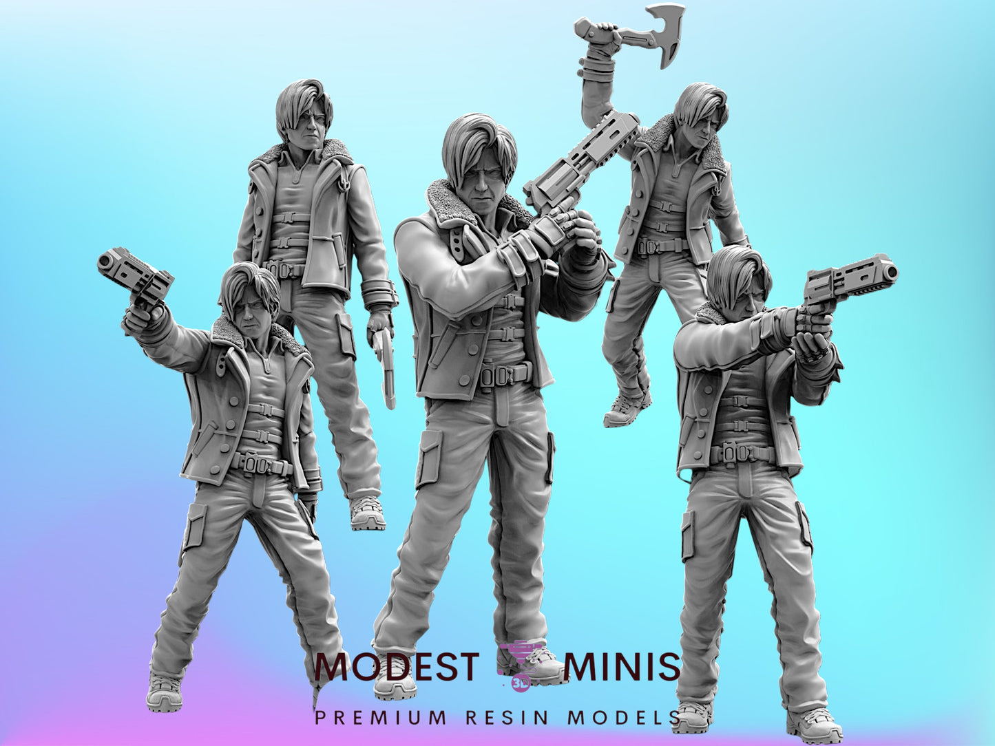 DSO Agent -32mm Scale Resident Evil Cyberpunk Shadowrun | Papsikels