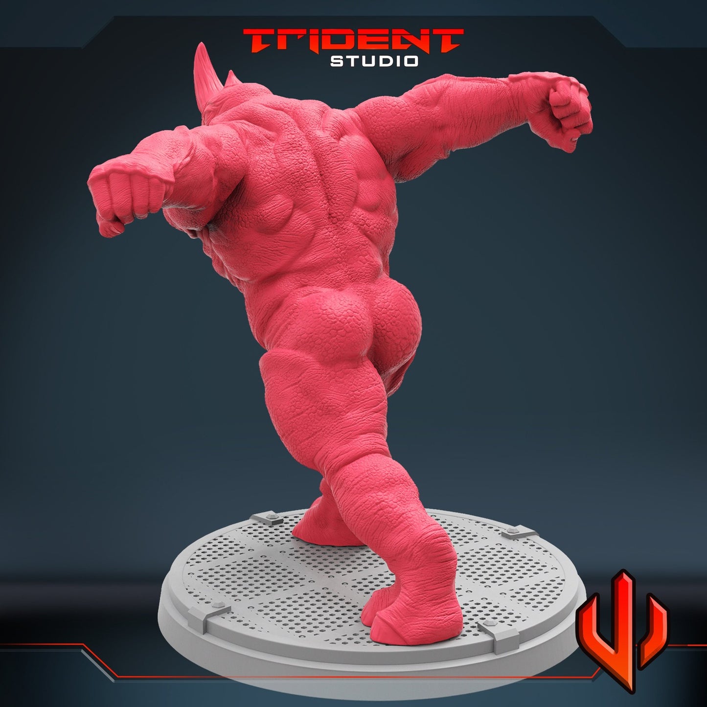 Grey Bulldozer Rhino - 40mm  Miniature | Crisis Protocol Proxy | Trident