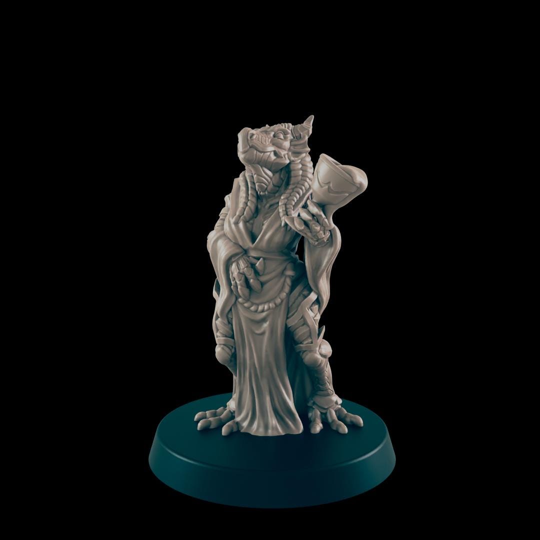 Upper Class Nobles and Kids  | 25mm - 100mm Scale | DnD | EC3D Fantasy Mini | Everyday Folk