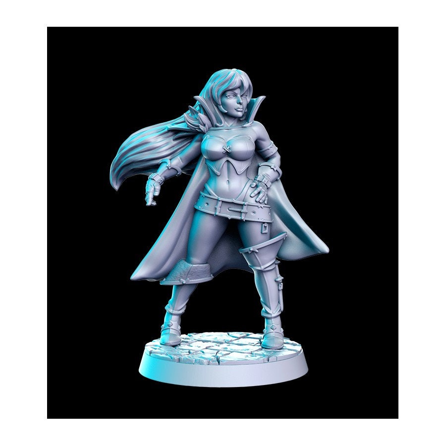 Elaine Female Mage - 32mm Scale DnD Miniature | Dungeons and Dragons | JRPG Mini - RN Estudio