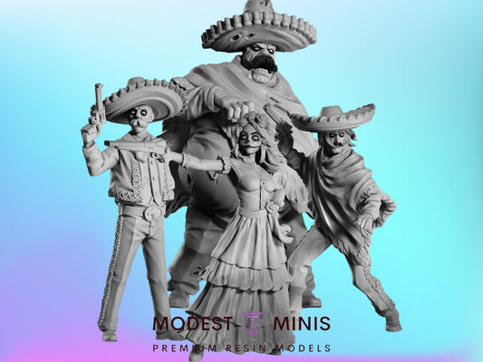 Dia De Los Muertos 2 | 28mm - 100mm Scale Resin Mini | Zombicide | Vaultz