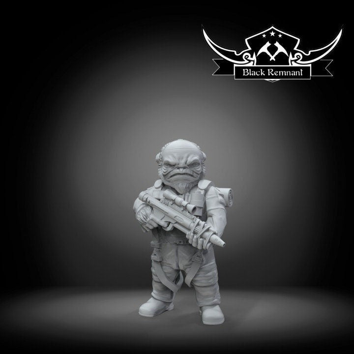 Dwarf Partisan - 28mm - 40mm Scale | DnD | Star Wars Legion Mini