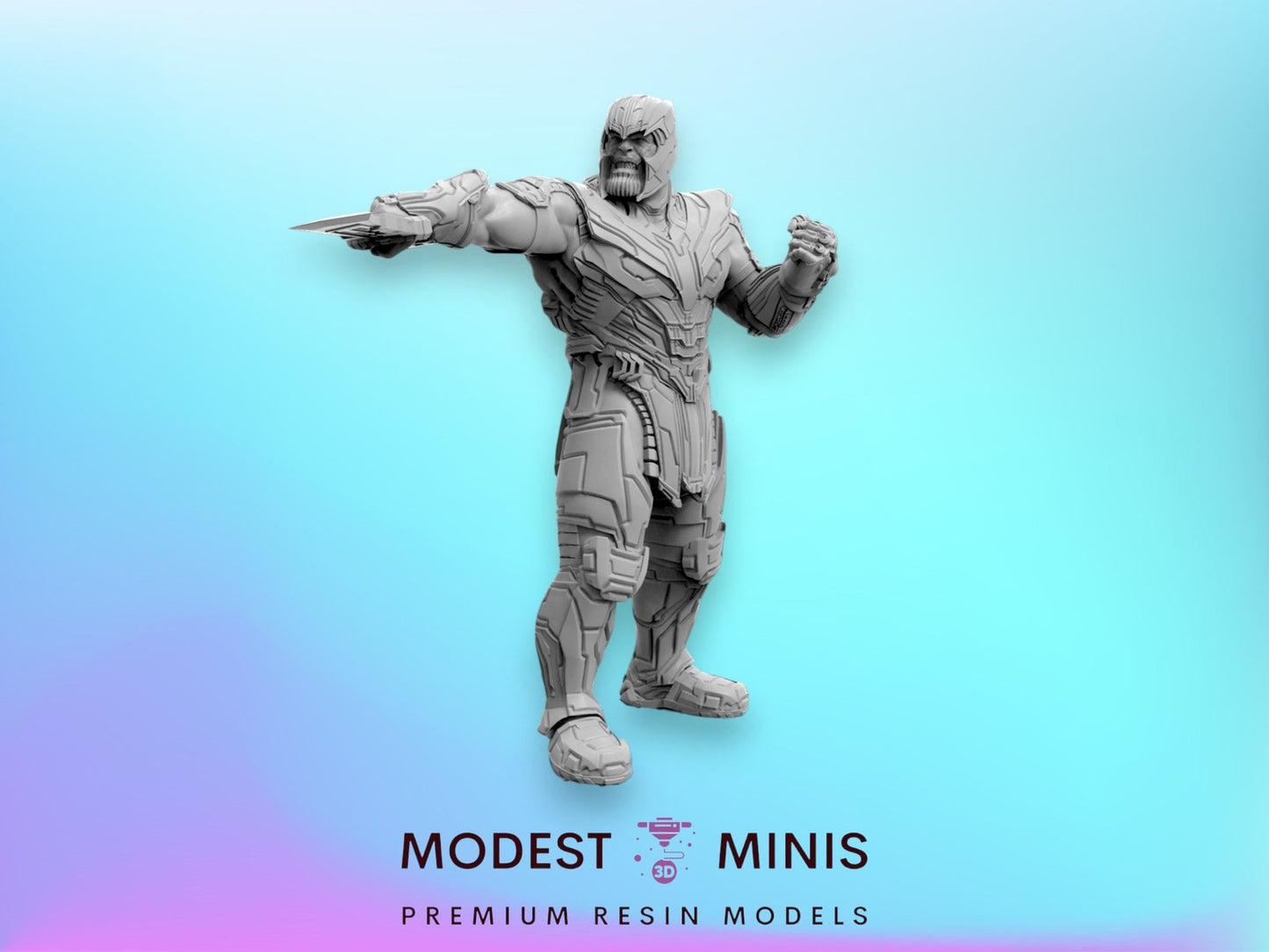 Gauntlet God Thanos - 40mm  Miniature | Crisis Protocol Proxy | Trident
