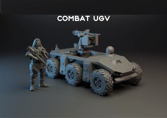Combat UGV - 28mm Scale Resin Military Miniature | Zona Alfa | Spectre Ops Mini