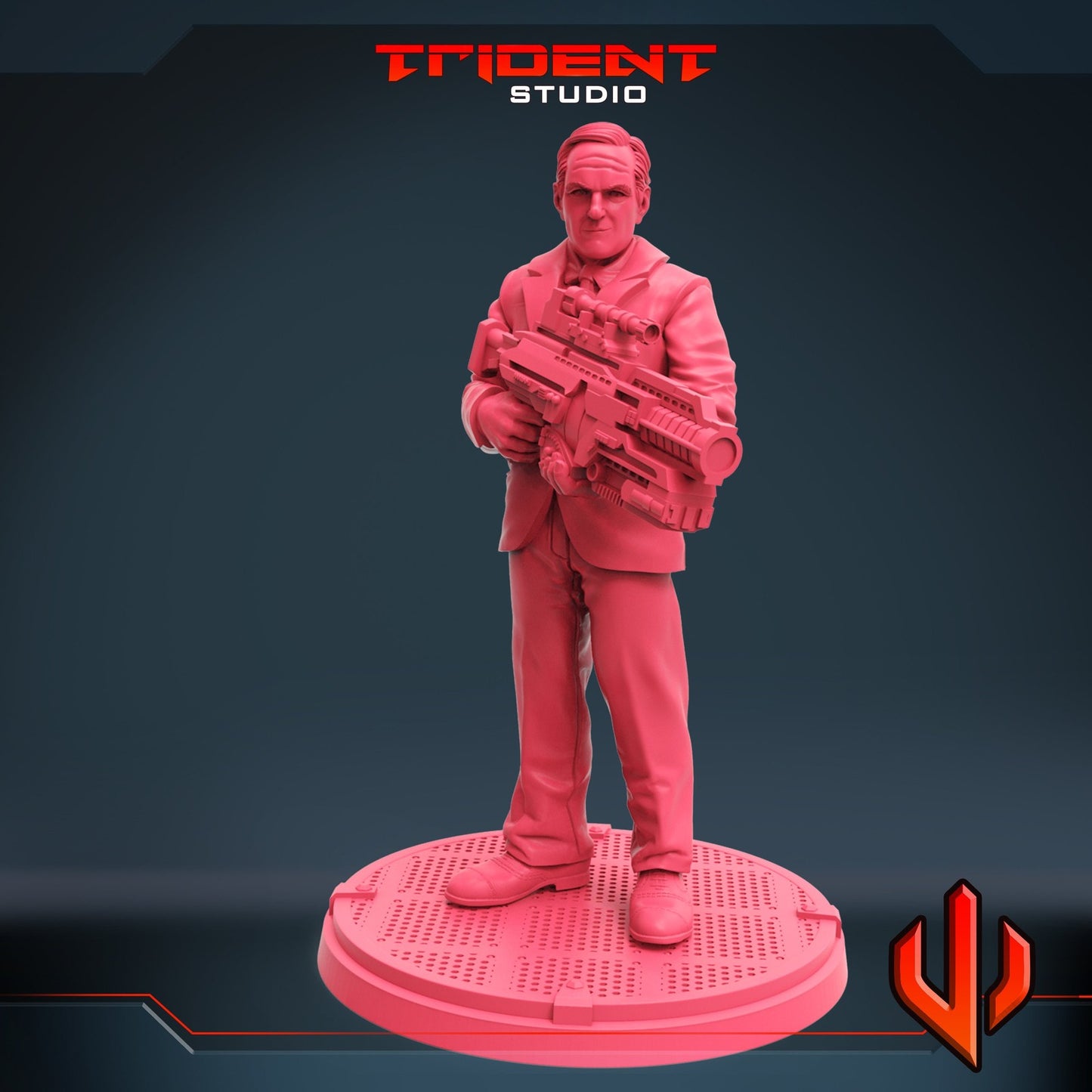 Agent A - 40mm  Miniature | Crisis Protocol Proxy | Trident