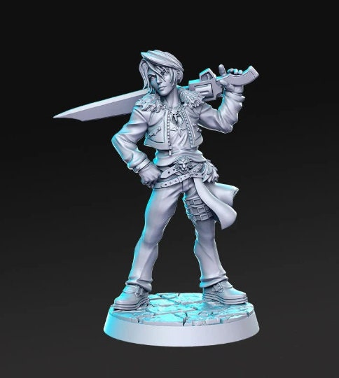 Cal Lionclaw - 32mm Scale DnD Miniature | Dungeons and Dragons | JRPG Mini - RN Estudio