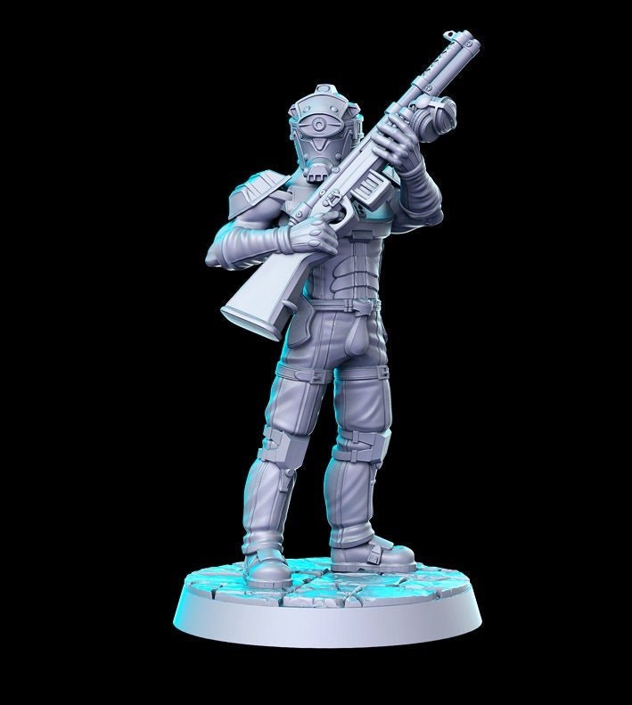 Cerberus Soldier - 32mm Scale DnD Miniature | Dungeons and Dragons | Final Fantasy | RPG - RN Estudio