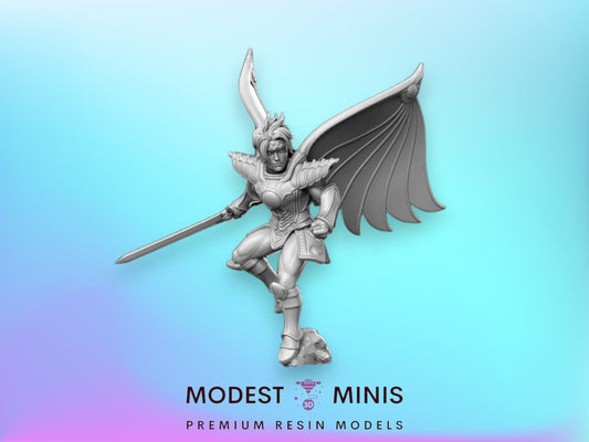Legendary Dark Winged One - 32mm Scale DnD Miniature | Dungeons and Dragons | JRPG Mini - RN Estudio