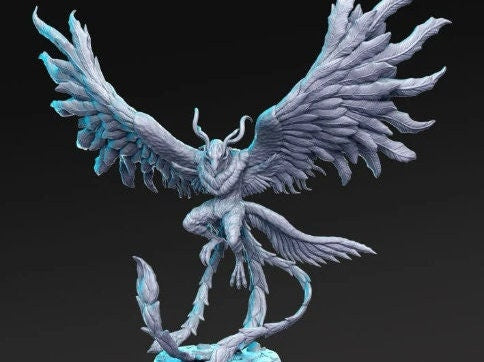 Phoenix 200mm Wingspan - 32mm Scale DnD Miniature | Dungeons and Dragons | JRPG Mini - RN Estudio