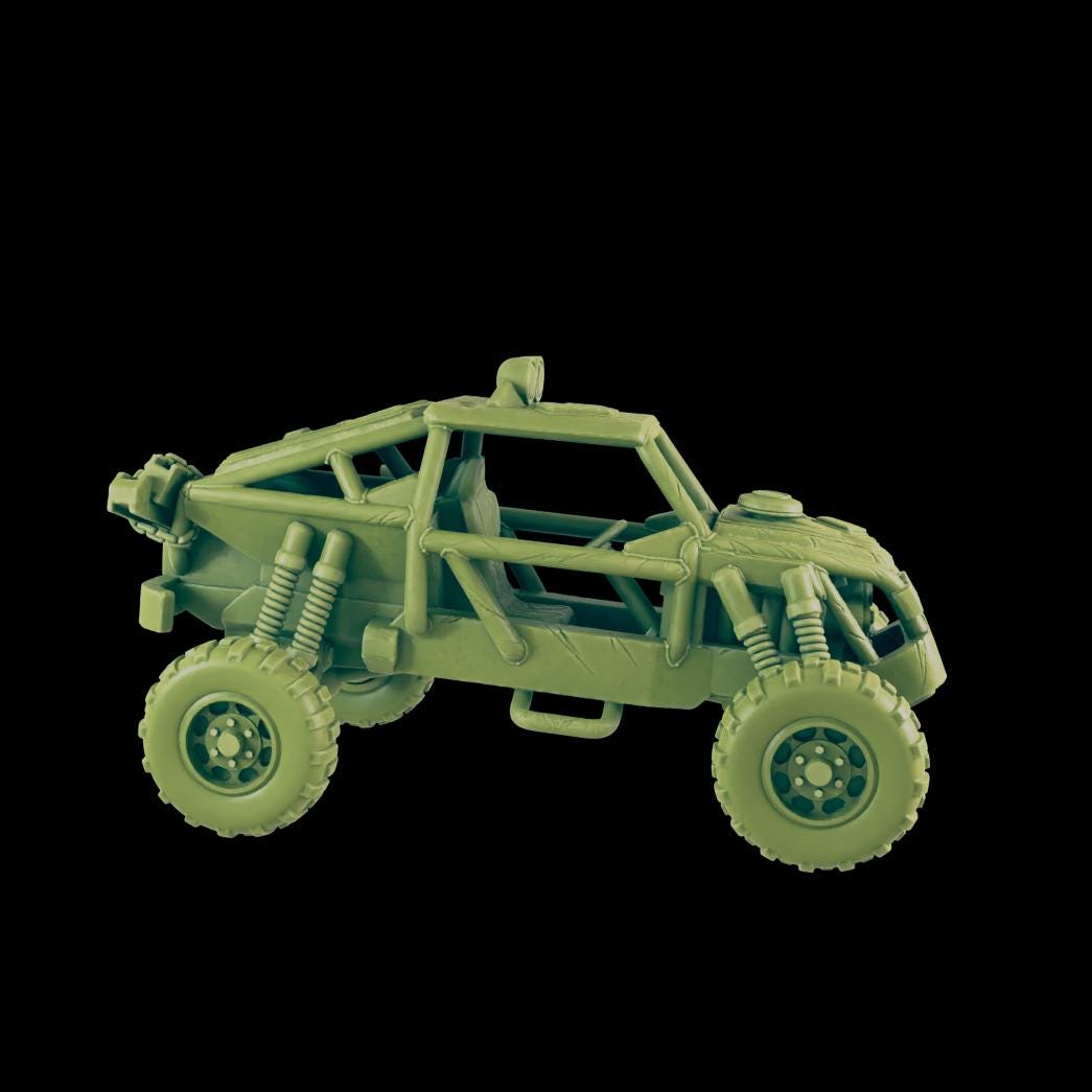 EC3D Badlands Buggy 3 | 28mm - 54mm Scale | Survivor Terrain | Fantasy Scatter | Sci Fi Terrain | EC3D Badlands